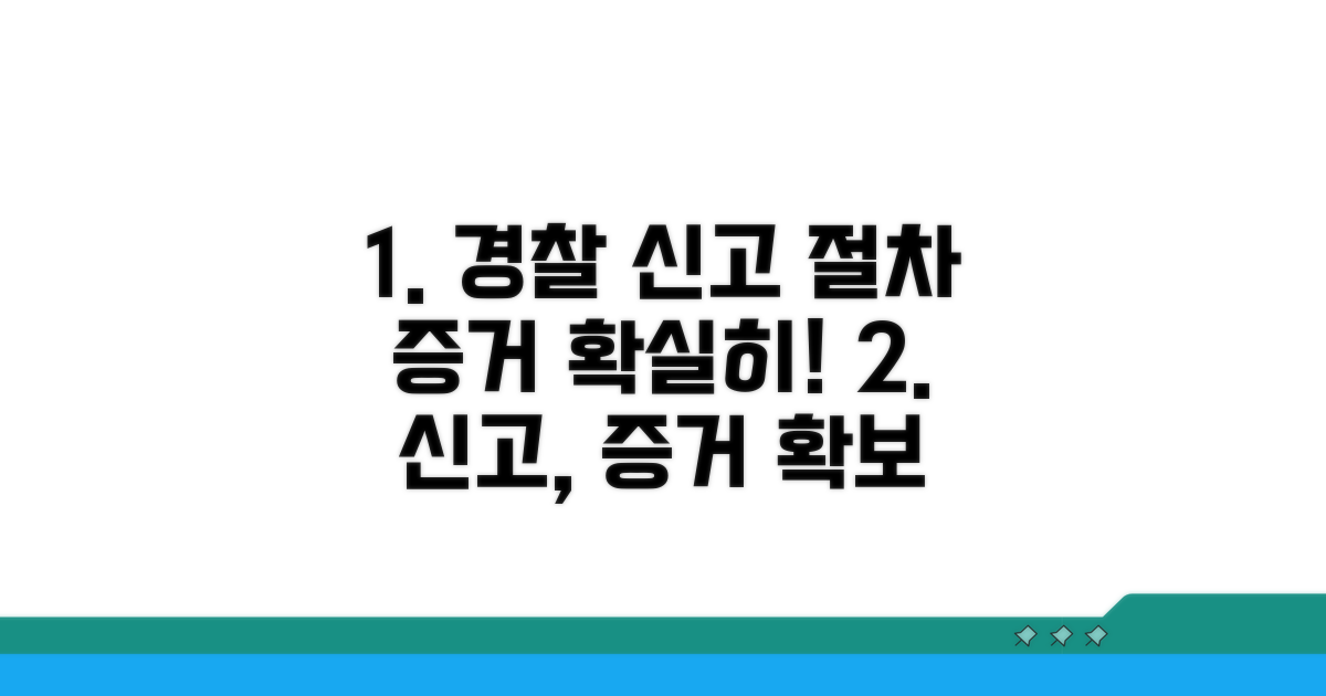 경찰 신고 절차와 증거 확보