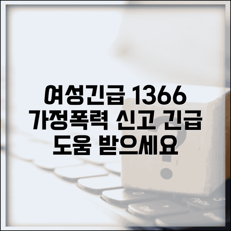 여성긴급전화 1366 신고 내용 | 가정폭력 신고 번호