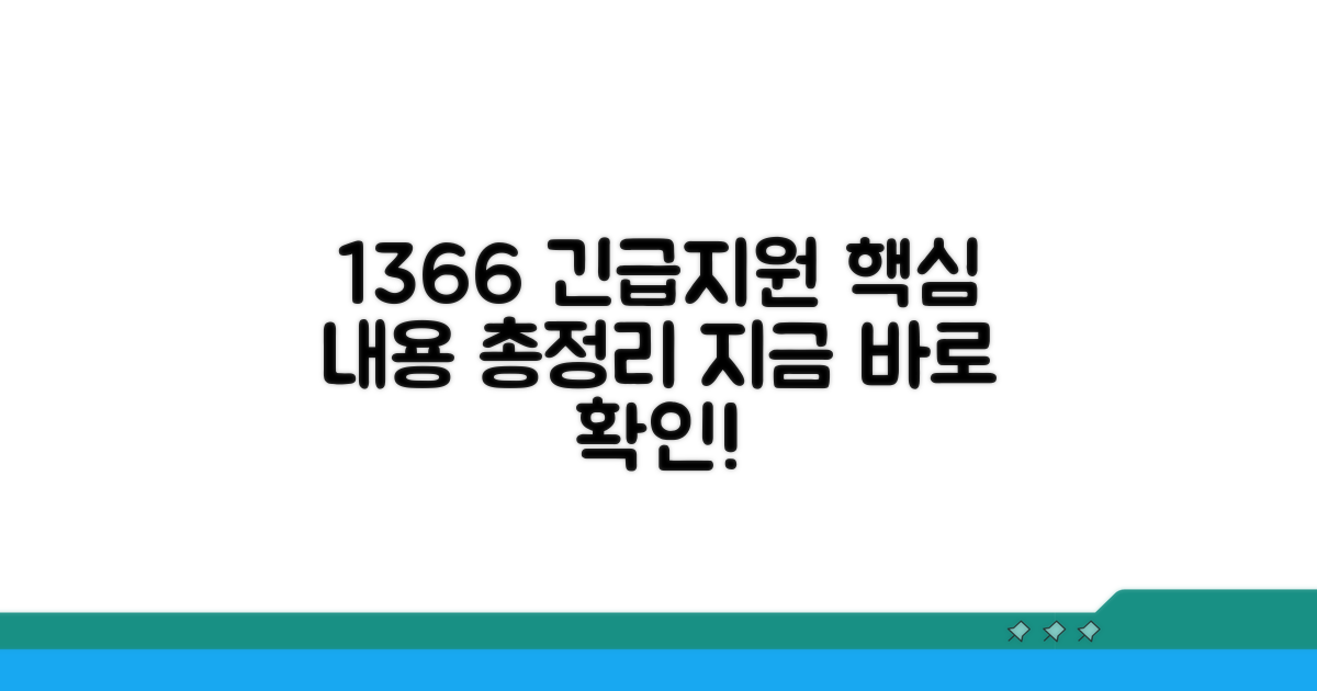 1366 긴급 지원 내용 알아보기