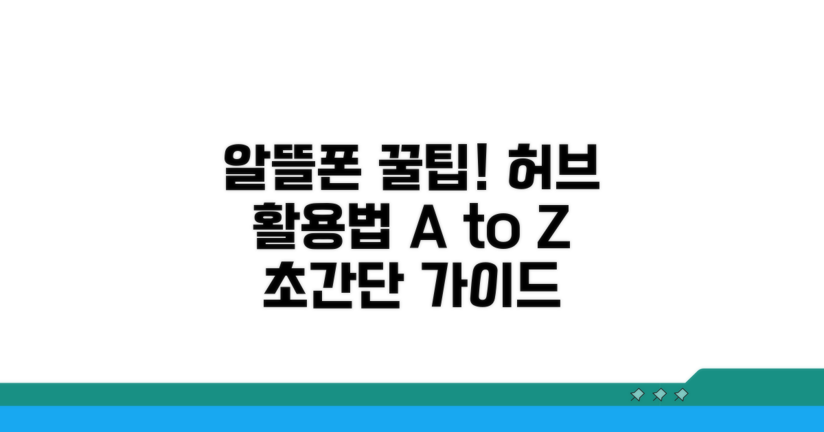 알뜰폰 허브 활용법 완전 정복