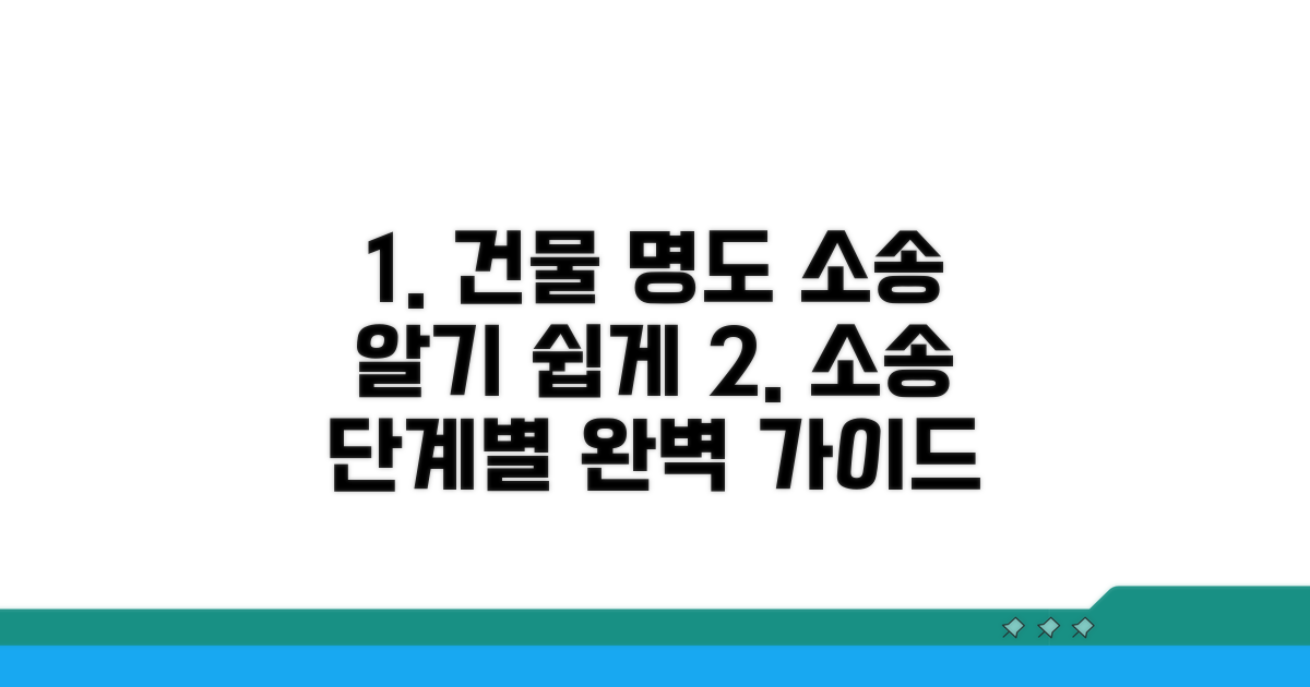 건물 명도 소송 진행 단계별 방법