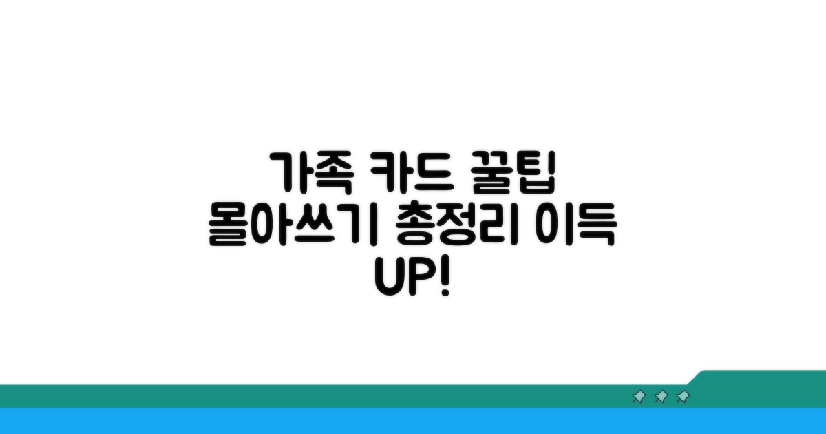가족 카드 몰아주기 총정리