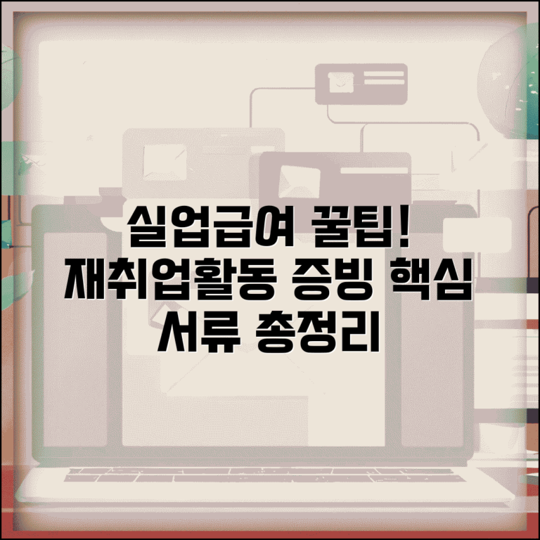 재취업활동 증빙자료 준비법 | 실업급여 재취업활동 인정 서류
