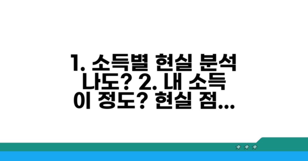 소득 구간별 현실적인 분석