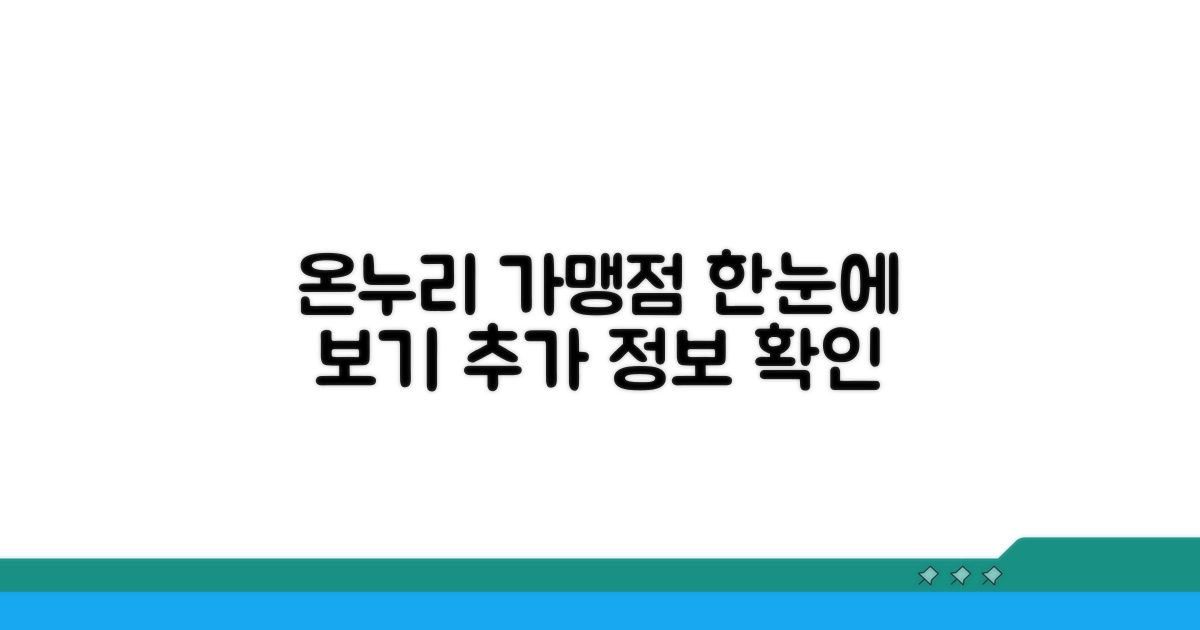 온누리 가맹점 현황 및 추가 정보