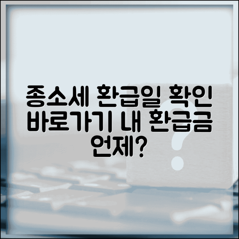 종합소득세 환급일 확인 | 종소세 환급금 지급일과 처리기간