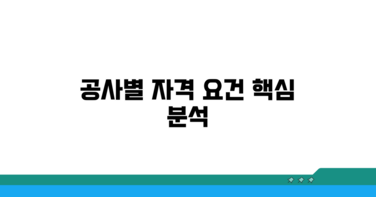공사 규모별 자격 요건 분석