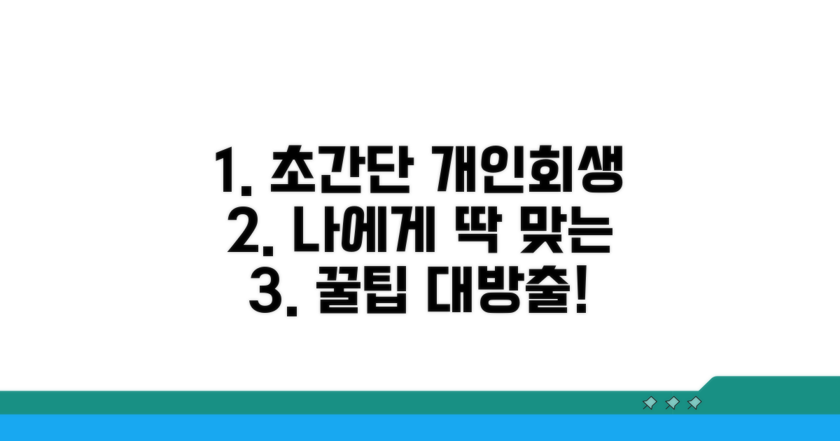 내게 맞는 개인회생 찾는 꿀팁