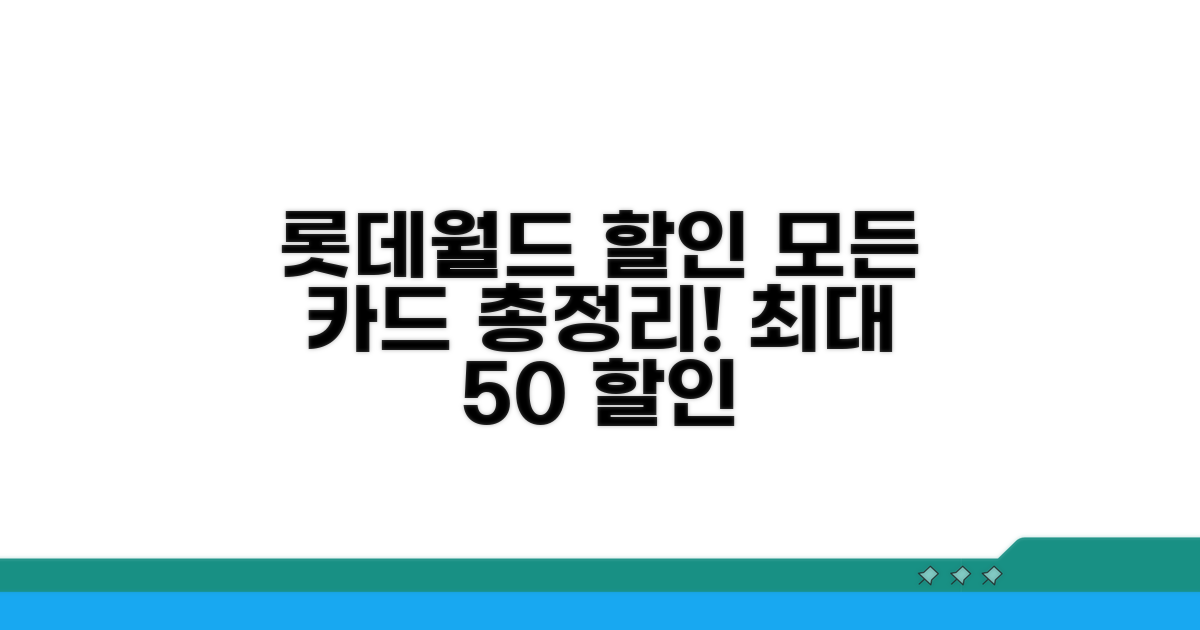 롯데월드 할인카드 총정리