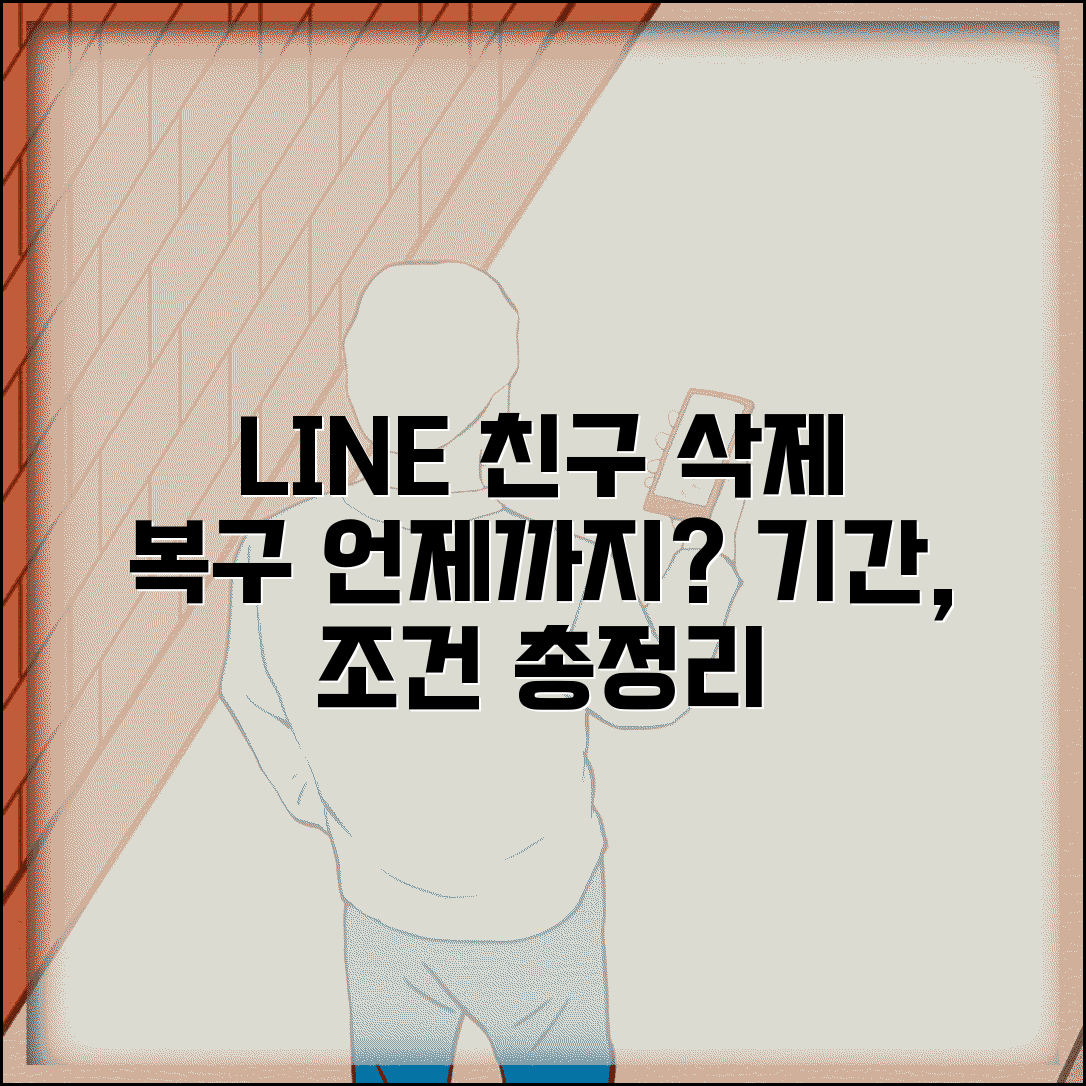 라인 친구 삭제 복구 언제까지 | 친구 목록 복구 방법, 기간 및 조건 총정리