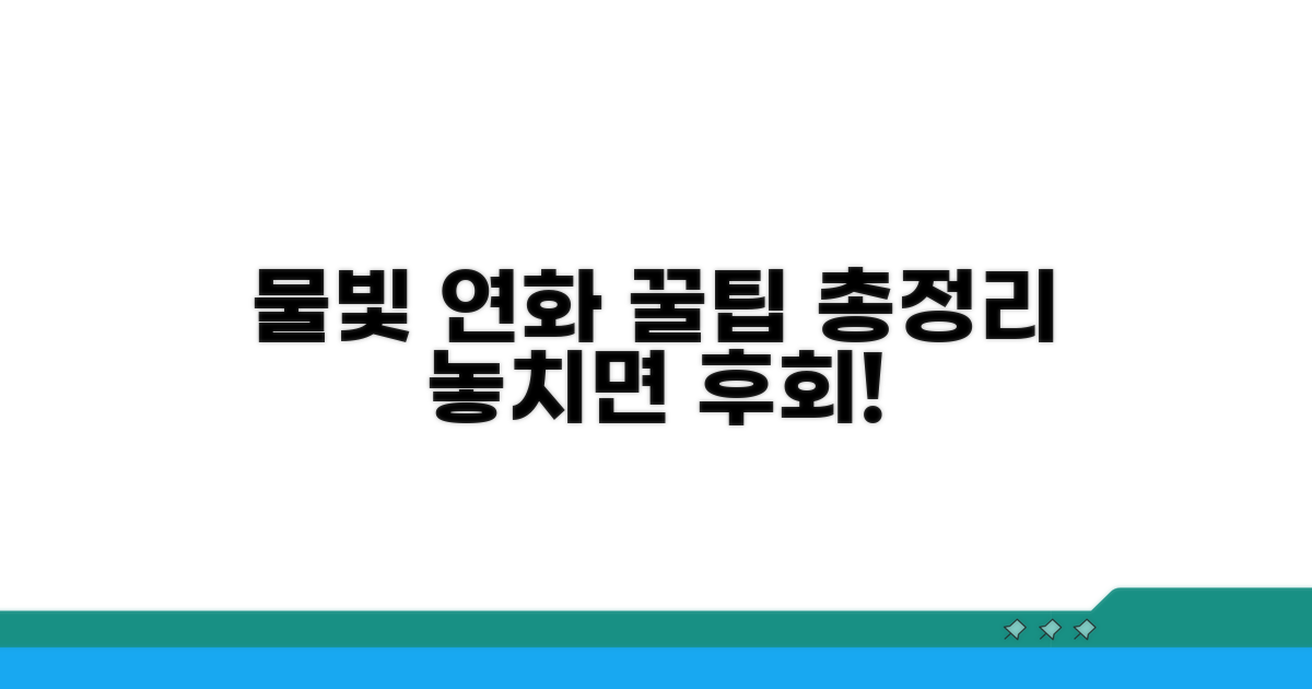 물빛 연화 행사, 이것만 알면 끝!