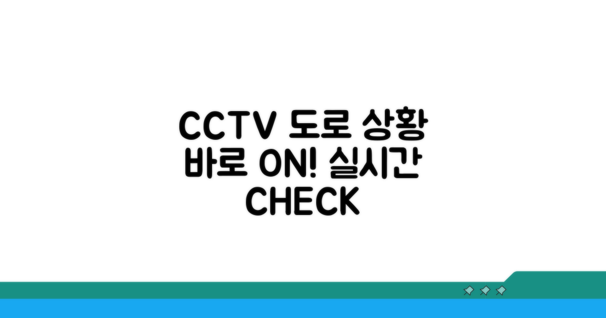 도로상황 CCTV 정보 확인