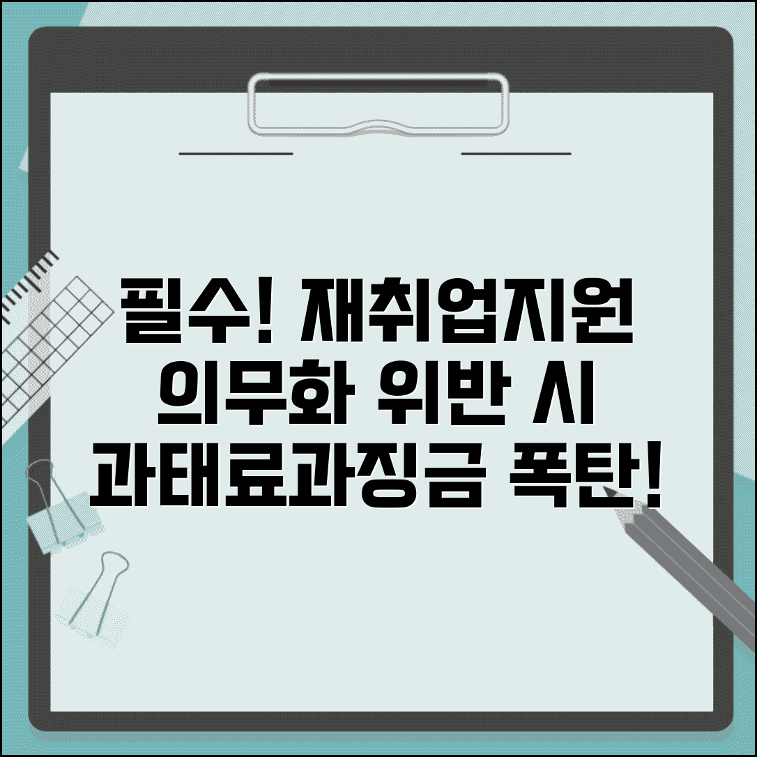 재취업지원서비스 의무화 기업 필수 사항 | 위반 시 과태료와 과징금 안내
