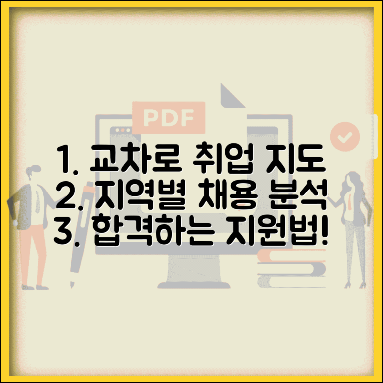 교차로 일자리 검색 전략: 지역별 채용 동향 및 효과적인 입사 지원법 총정리