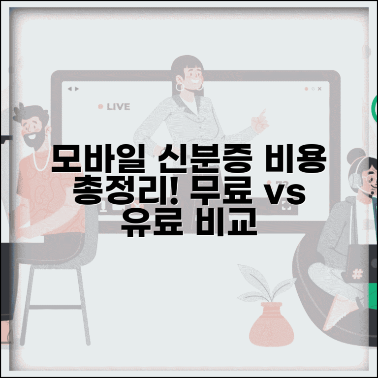 모바일 신분증 발급비용 정확히 알기 | 무료 vs 유료 옵션 비교, 총정리