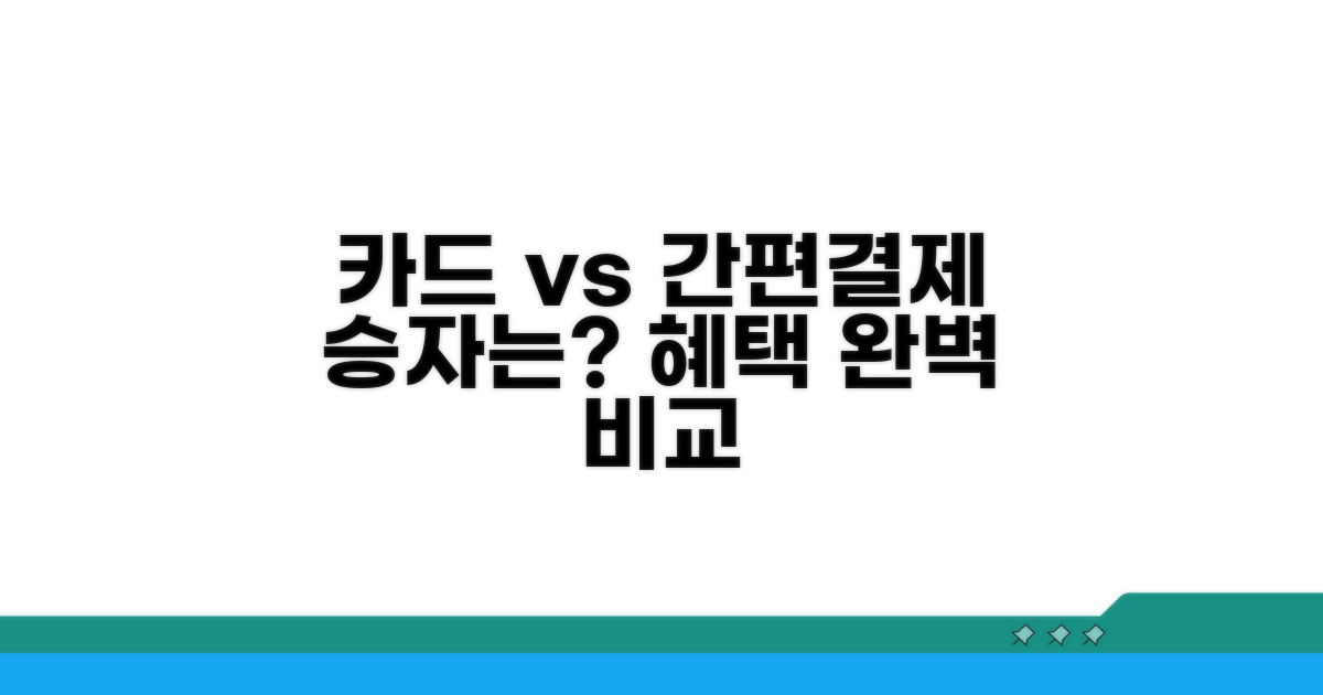 카드 vs 간편결제 혜택 비교