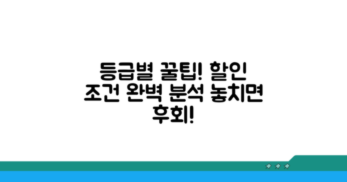 등급별 할인 조건 완벽 정리