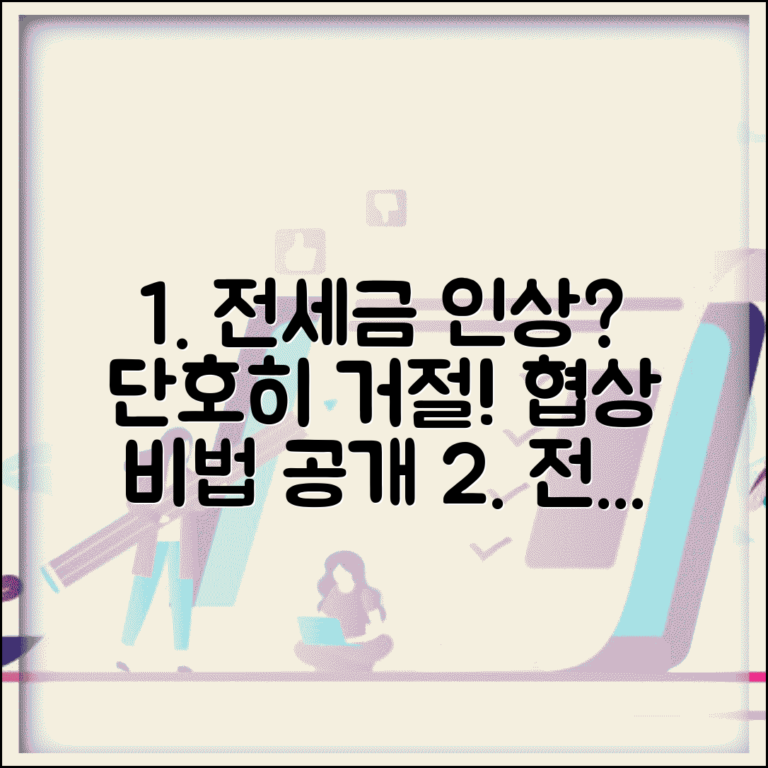 전세보증금 증액 거부방법 | 임대인 인상 요구 시 대응법 및 협상 전략 총정리