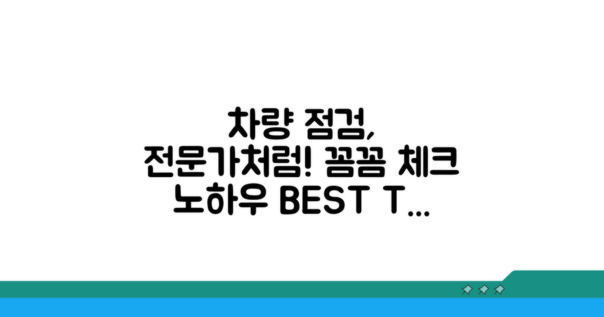 전문가처럼 차량 꼼꼼히 살피기