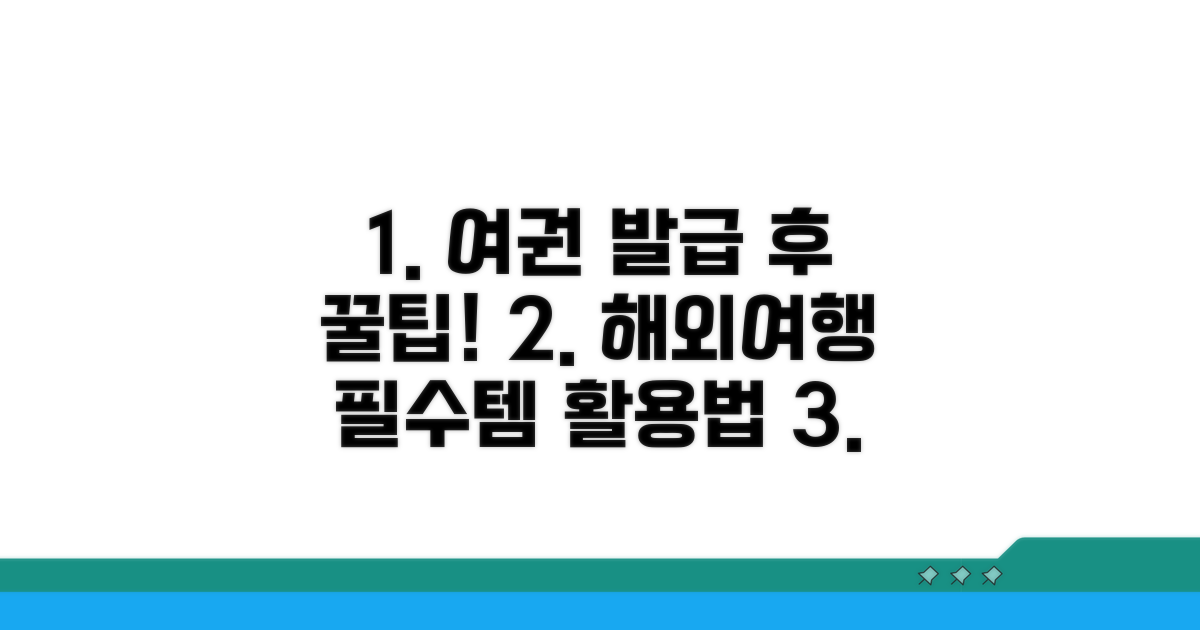 꿀팁 가득! 여권 발급 후 활용법