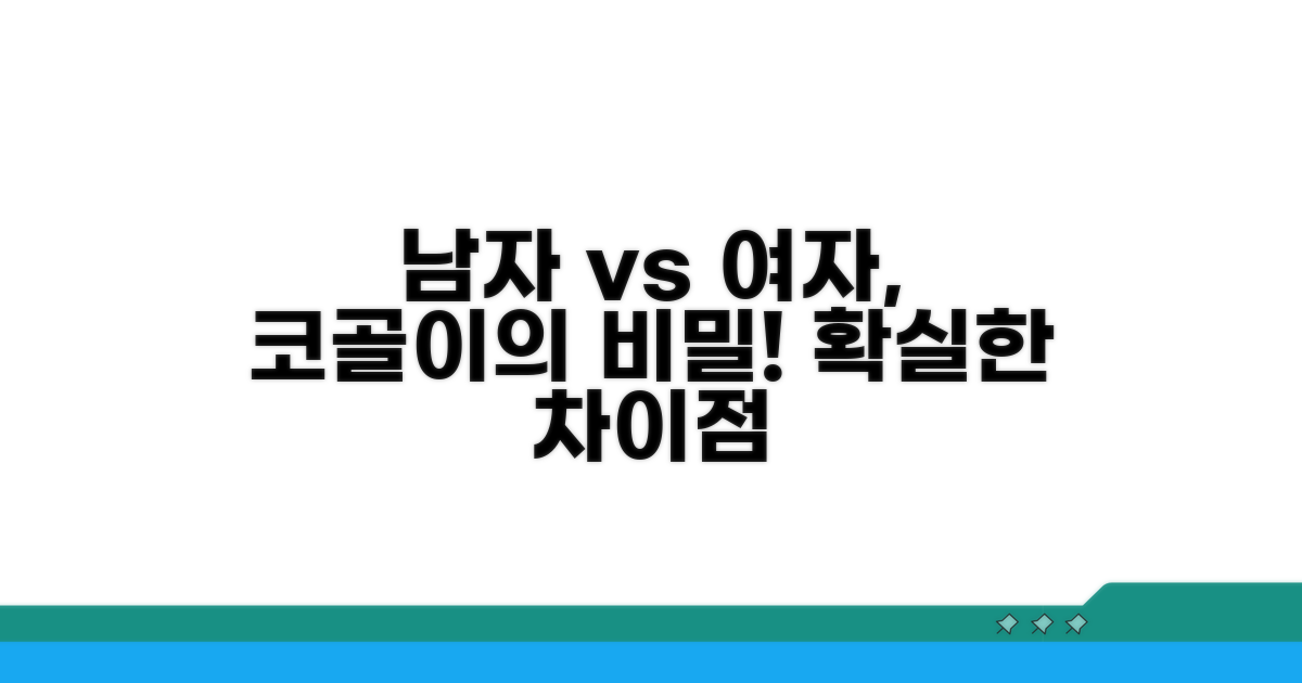 성별별 코골이 차이점 분석