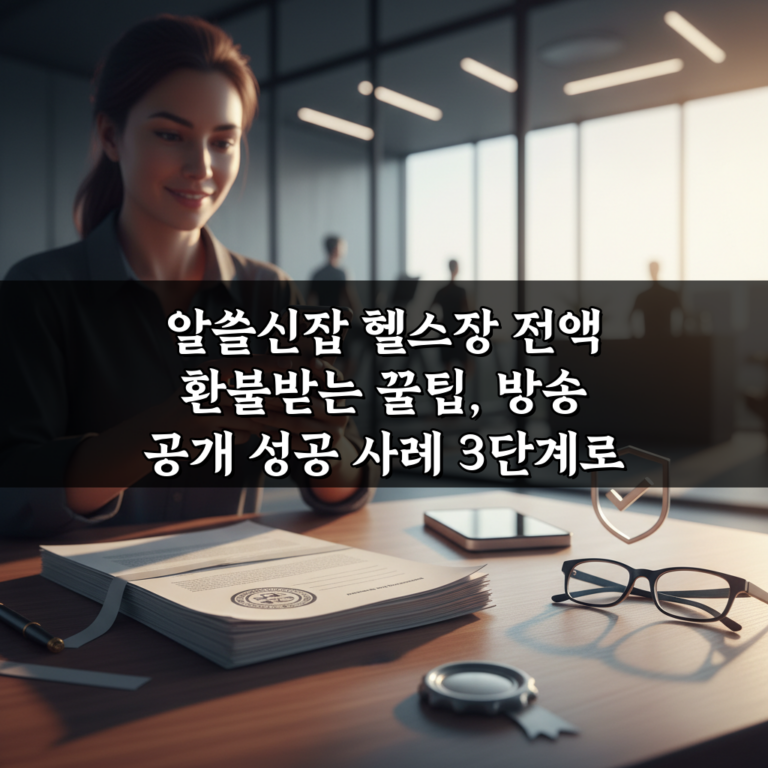 알쓸신잡 헬스장 전액 환불받는 꿀팁, 방송 공개 성공 사례 3단계로 끝내기