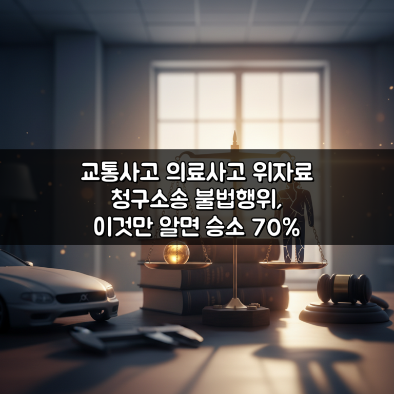 교통사고 의료사고 위자료 청구소송 불법행위, 이것만 알면 승소 70% UP!