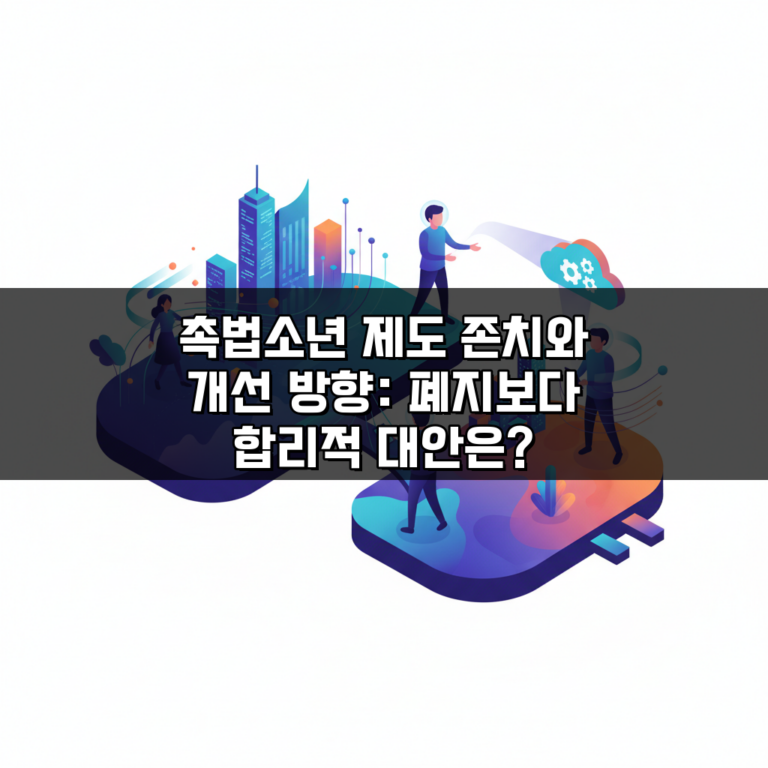 촉법소년 제도 존치와 개선 방향: 폐지보다 합리적 대안은?