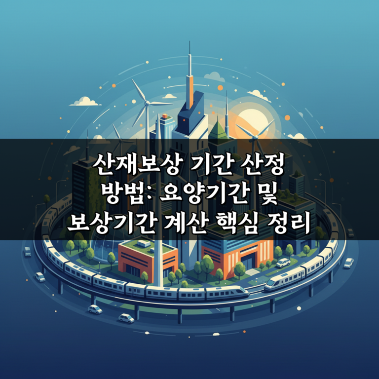 산재보상 기간 산정 방법: 요양기간 및 보상기간 계산 핵심 정리