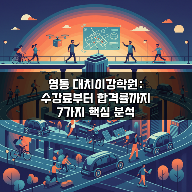 영통 대치이강학원: 수강료부터 합격률까지 7가지 핵심 분석