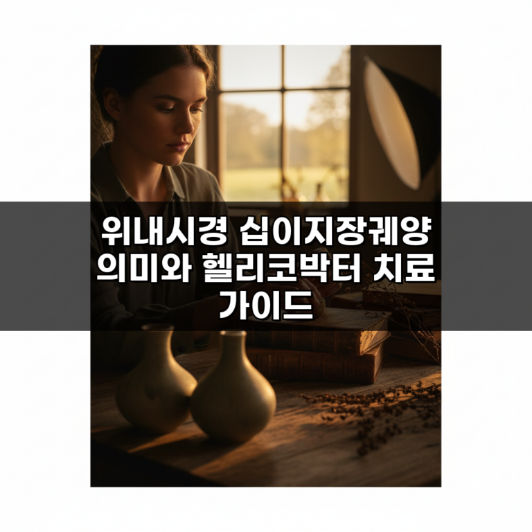 위내시경 십이지장궤양 의미와 헬리코박터 치료 가이드