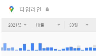 구글 타임라인 데이터 이전 안내 화면